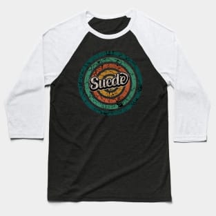 Suede // Retro Circle Crack Vintage Baseball T-Shirt